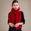 Women's 100% Pure Cashmere Scarf - 2024 Autumn/Winter Korean Style Tassel Knitted Shawl