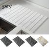 Fast Drying Kitchen Accessories Diatomaceous Dish Mat, Collapsible Absorbent Drain Pad, Countertop Pad Heat Resistant Multipurpose for Practical Gift