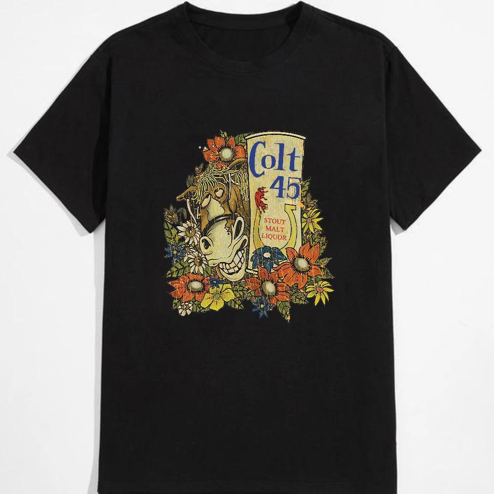 Vintage 1982 mens tshirt featuring colt 45 party mule design S
