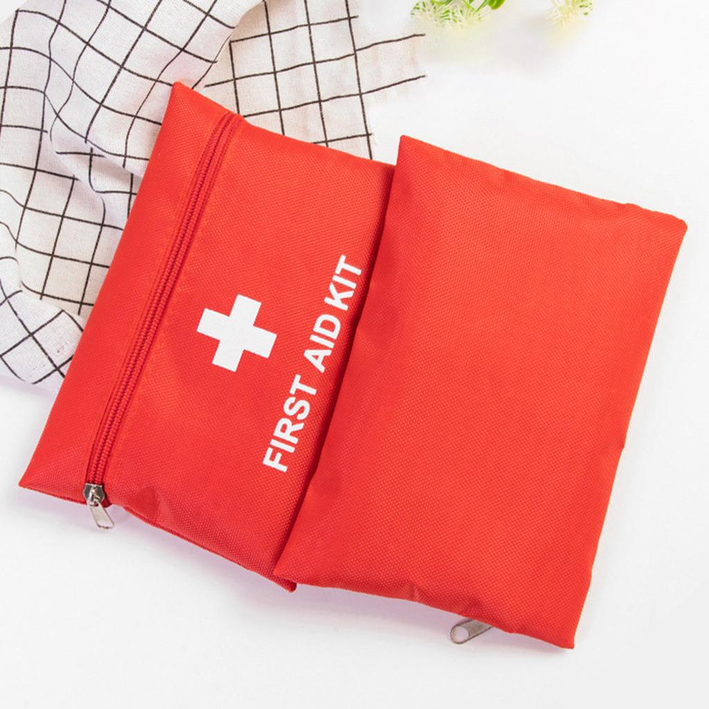 12Pcs Outdoor First Aids Kits Portable Emergency Outdoor Storage Bag Including Bandages Scissors Tweezers Enduring