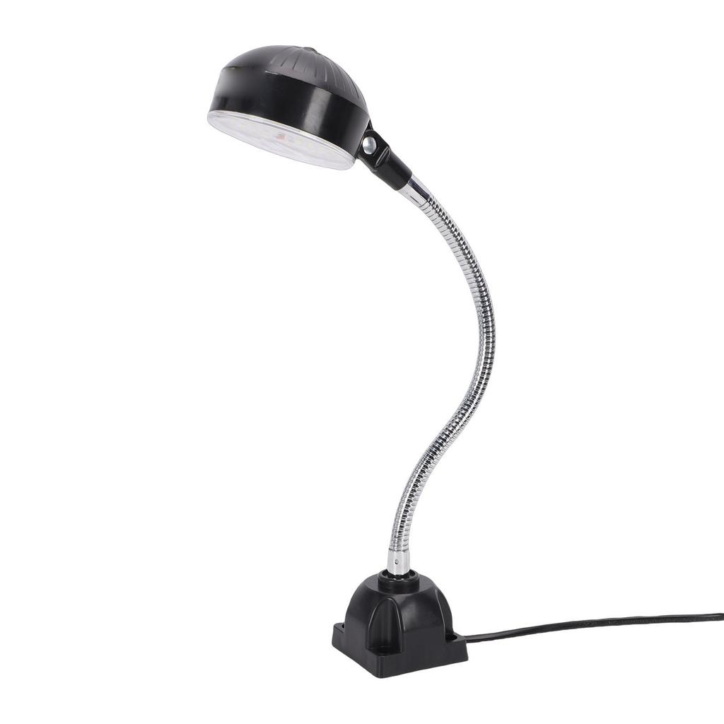LED Machine Light 15W with 30cm Flexible Gooseneck Square Base Shop Tool Lamp for Lathe Work Bench Sewer Grill