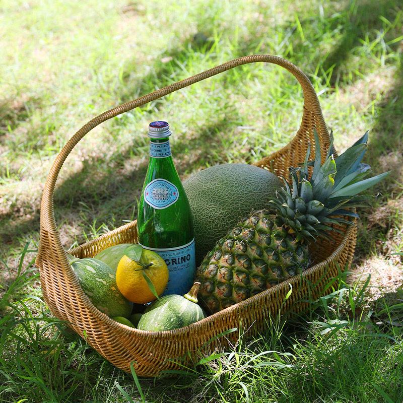 Imitation Rattan Decorative Storage Basket