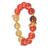 Natural Red Agate Beaded Bracelet Elegant Wristband Accessory Ideal for Young Trendsetters and Spiritually Minded Adults