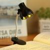 Mini Flower Shaped LED Book Light Eye Protection Adjustable Clip 360° Flip Study Lamp For Travel Bedroom Reading Book Light
