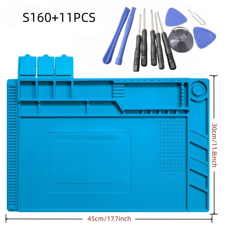 Tappetino di riparazione in silicone magnetico antiscivolo per elettronica