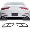 2Pcs/Sets Black / Silver Steel Exhaust Muffler Tail Pipe Trim For Mercedes Benz CLA Class C118 W118 2020-2022