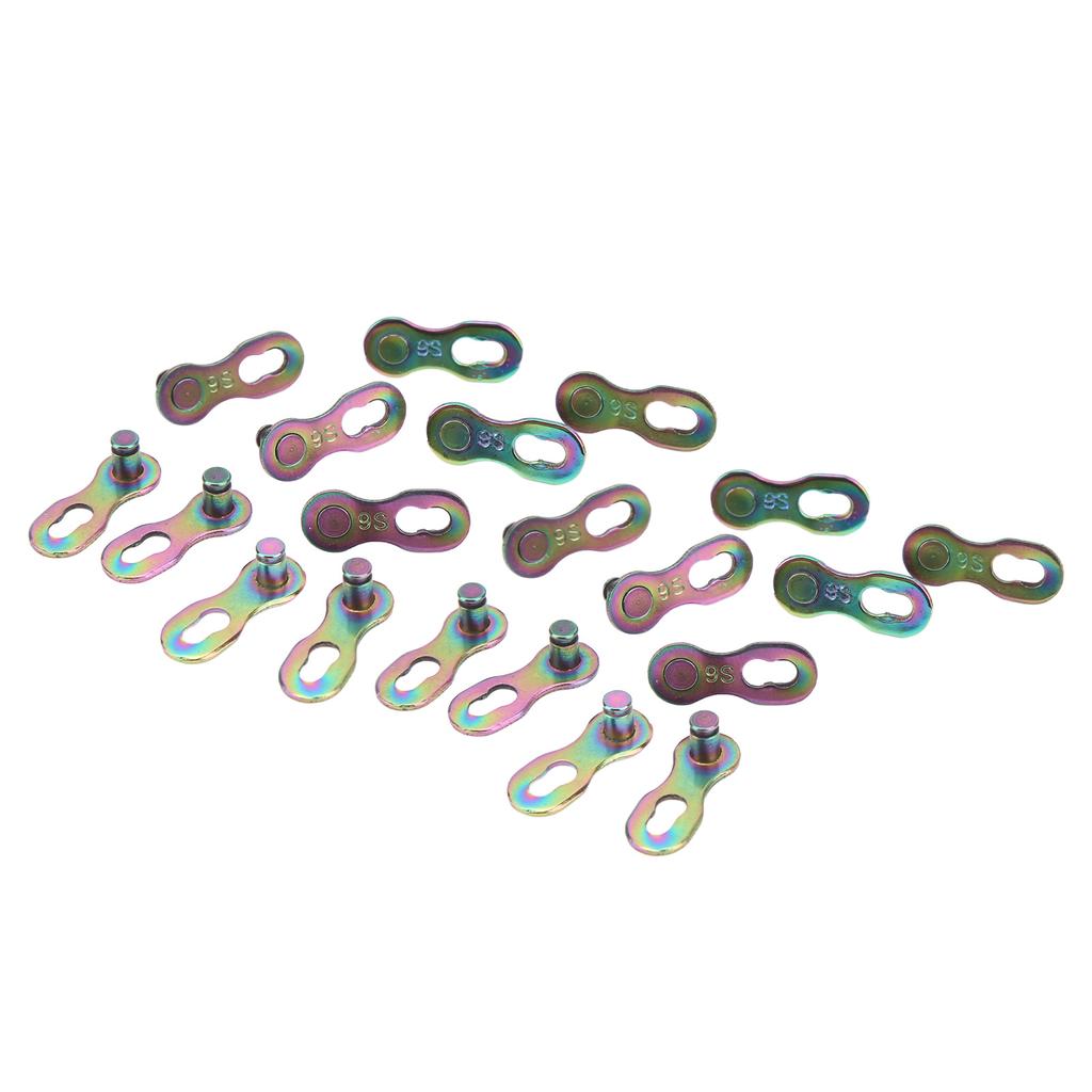 10 Pairs Bike Missing Link Speed Chain Link Road Bike Chain Link Connectors with 9 Speed Colored