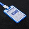Colorful Waterproof Card Holder Employee ID Case with Lanyard Double Side Simple Bus Case Badge Holder Credit Card Sleeve Purse