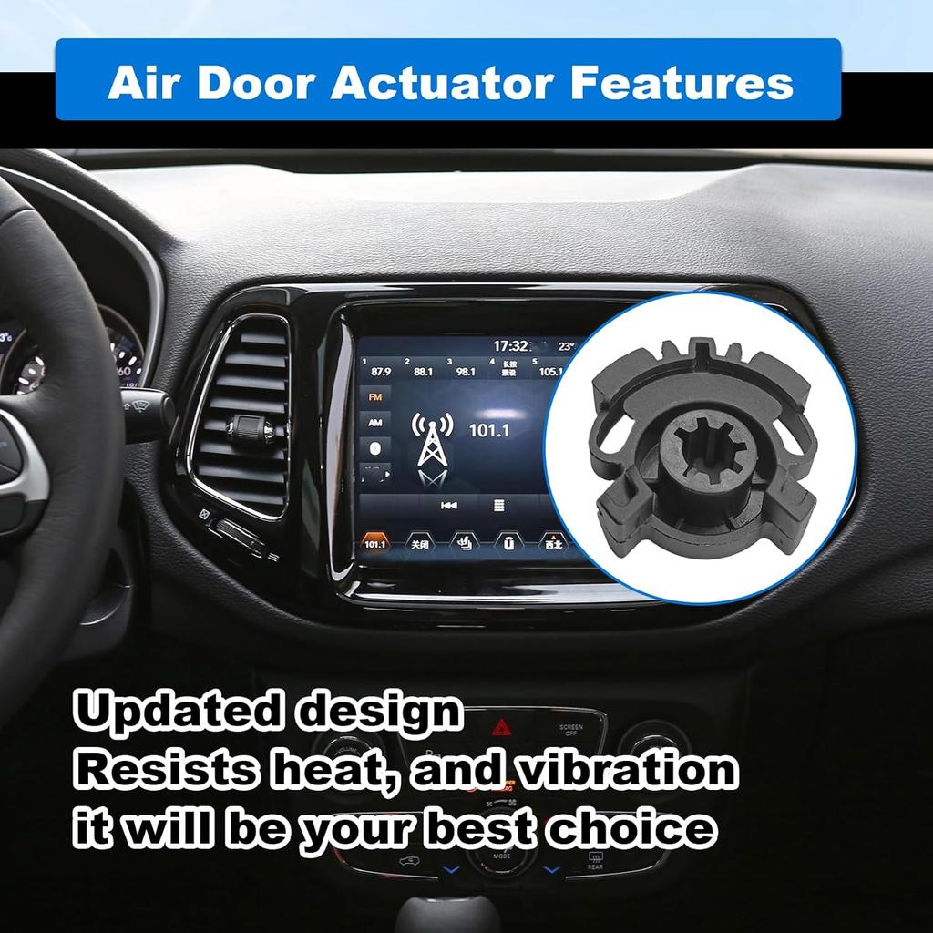 2Pcs HVAC Blend Door Gear Kit Compatible with 2011 2012 2013 2014 2015 2016 JEEP GRAND CHEROKEE HVAC Heater Blend Door Actuator 68214880AA