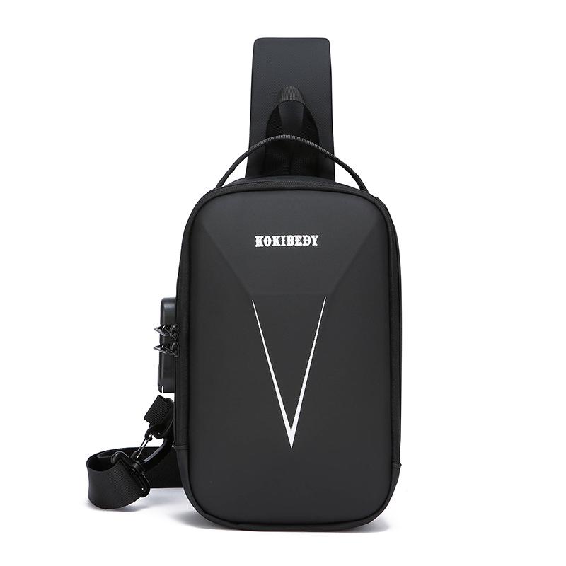 Men's Anti-theft Chest Bag with Buckle - Trendy Crossbody for Outdoor Sports & Cycling