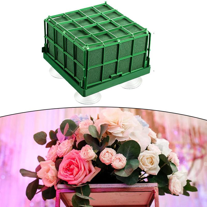 Lot De 24 Blocs Ronds En Mousse Florale Verte Humide, Mousse Florale Sèche, Fournitures D'arrangement Floral Pour Mariage, Allée, Décoration Artistique, Fête