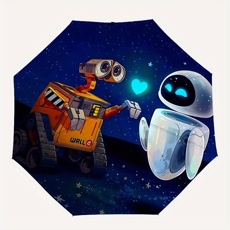 

1pc Wall-E, EVE Automatic Open/close Folding Umbrella, Compact Portable Travel Umbrella, Perfect Gift for FriendsCute Umbrella yy250812039