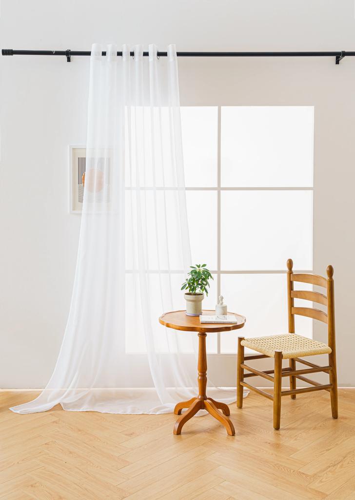 Curtain 200X250 White With Eyelets Curtain