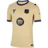 Nike X Kobe F.C. Barcellona 2025/26 Maglia da Stadio Trasferta Oro Squadra/Oro Squadra/Viola Persiano/Nero Uomo Top Giallo HJ4603-784