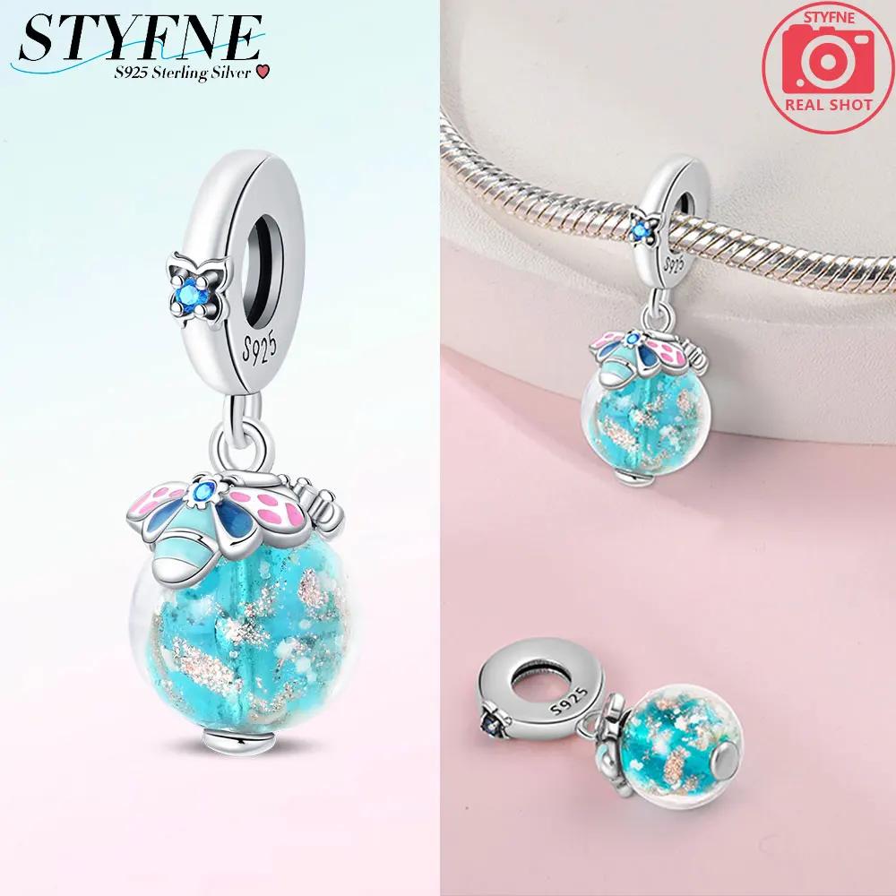 Charms New Copper Moon Bear Astronaut Colorful Luminous Series Beads Fit Pan Original Bracelets Diy Fine Jewelry