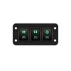 Custom 12V Green LED Push Button Switch Panel 2/3/4 Gang Dash Mount Kit for Toyota Prado Hilux Landcruiser GUN HiAce RAV4