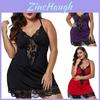 Luxurious Floral Lace Deep V-neck Babydoll Nightwear Set For Women