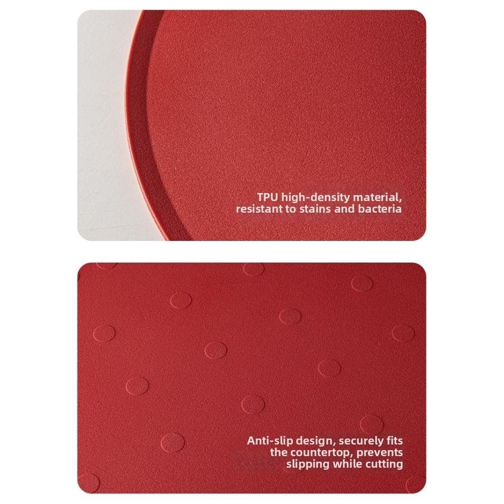 TPU Semi-circular Cutting Board Anti-Bacterial Kitchen Chopping Block  Cooking Preparation