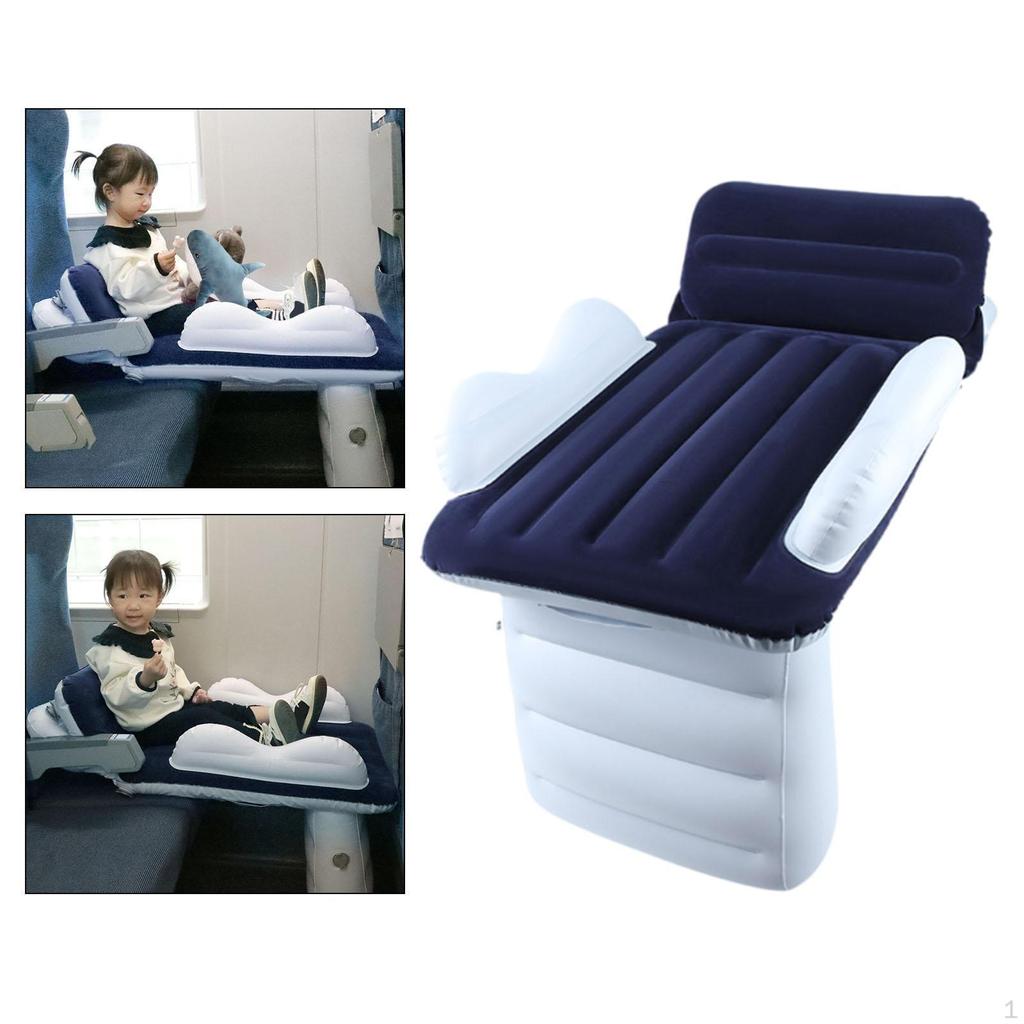 Letto gonfiabile per aereo per bambini, viaggio, auto, SUV, esterno, blu scuro