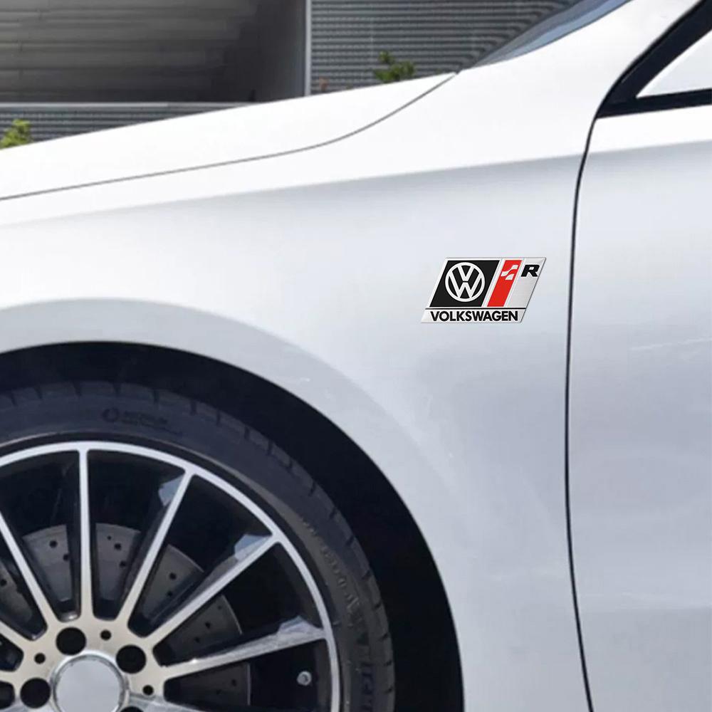 1pcs 3D Aluminum Metal Alloy Badge Emblem Rear Trunk Sticker Valve Cap for VW Volkswagen Golf Polo M77 Passat GTD Tiguan Jetta Bora