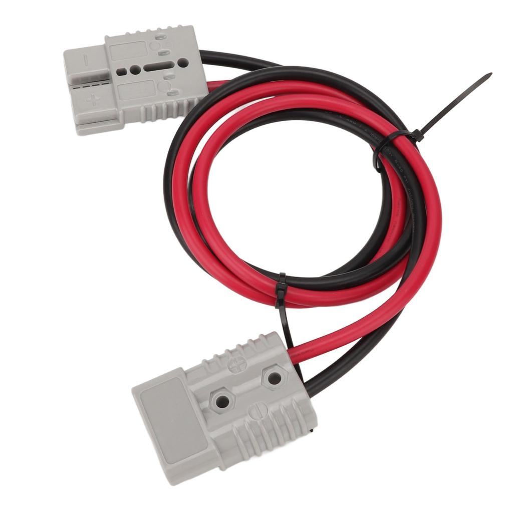 Battery Adapter Cable 6AWG Battery Power Connector 600V 175A 120cm/3.94ft for Automotive