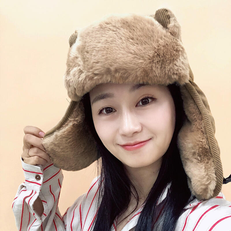 

Cute Bear Earflap Chestnut Hat (Brown)