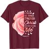 Christian Bible Verse Tshirt Philippians 4 13 Religious Graphic Tee For Men Casual