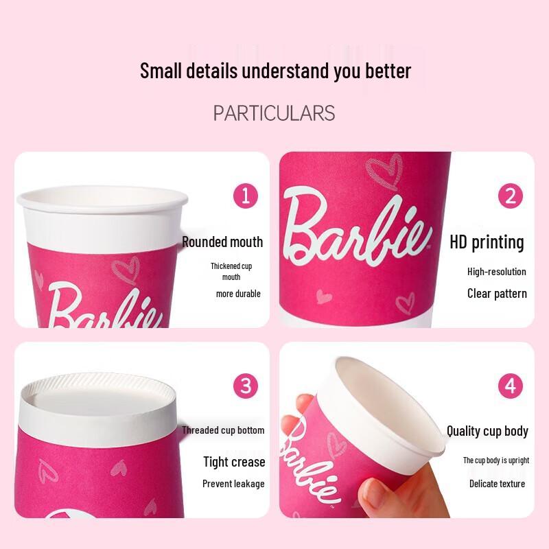 Yijie Barbie Disposable Paper Cups