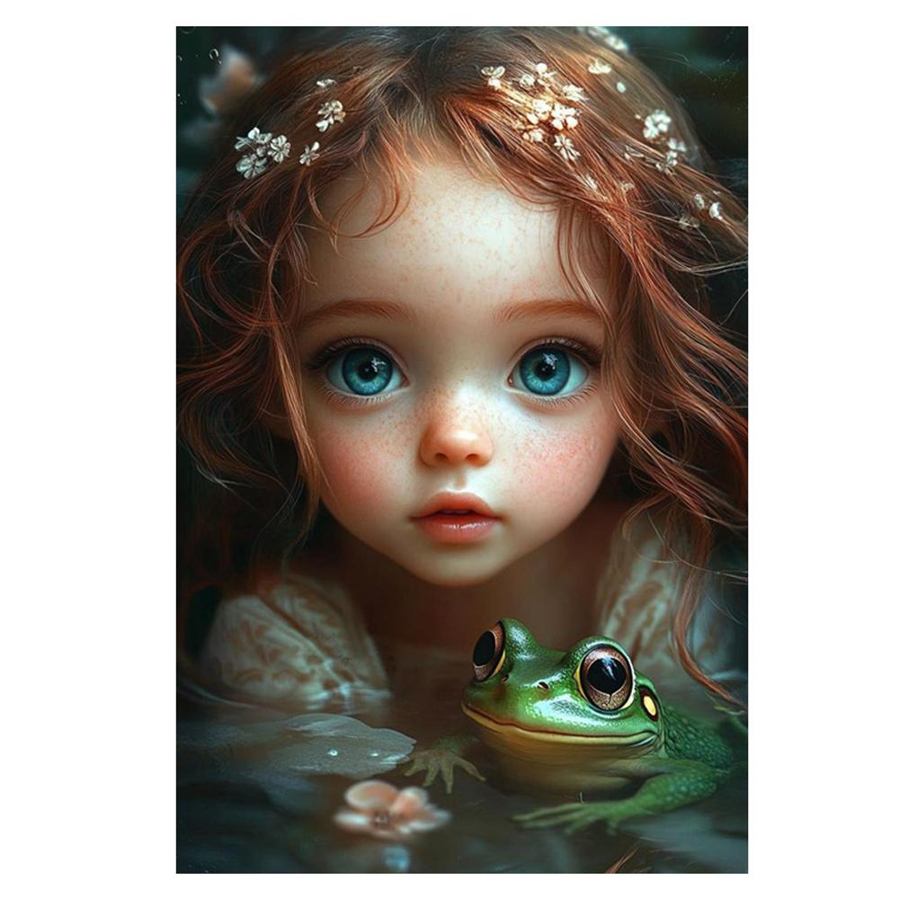 5D Diamond Painting Girl Owl Frog Cat Butterfly Picture Full Diamond Mosaic Elf Embroidery Cross Stitch Kits Art Home Decoration