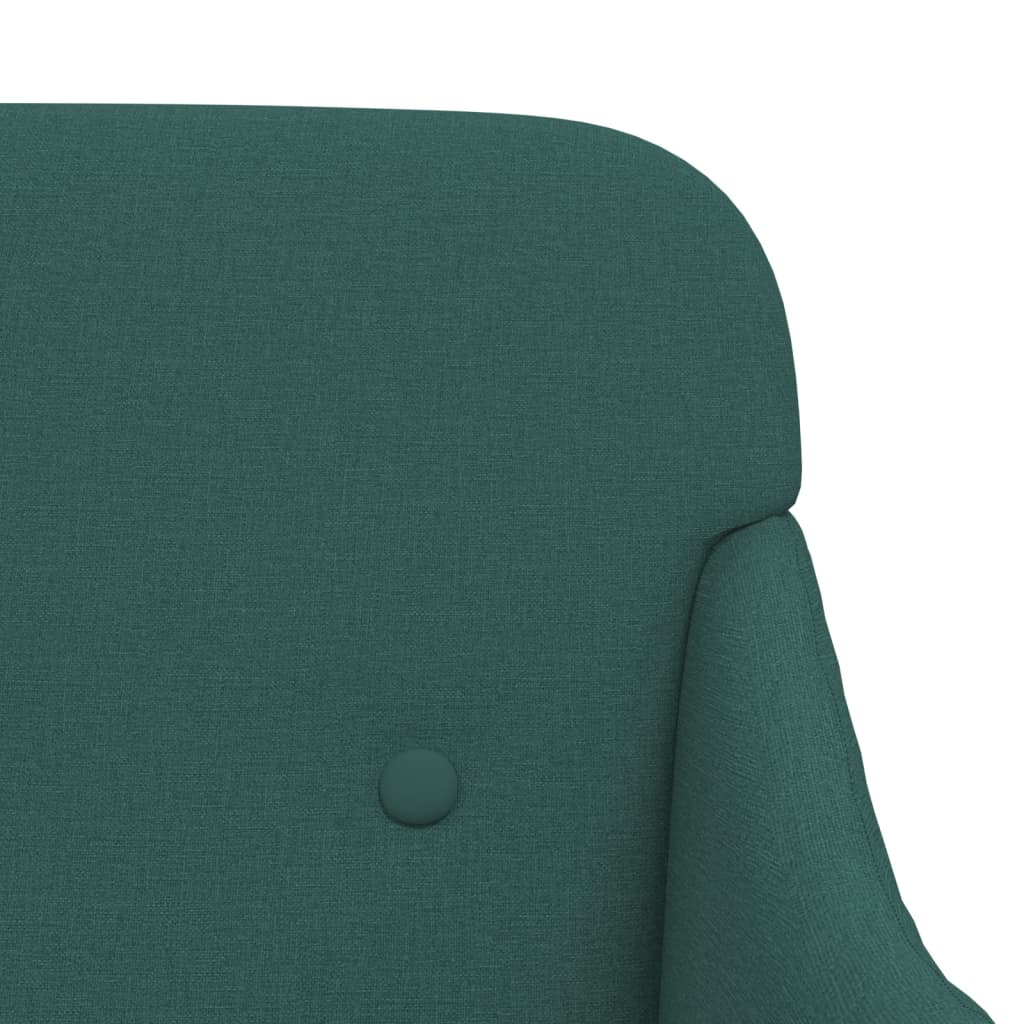 Bench in Dark Green 110 x 76 x 80 cm Fabric