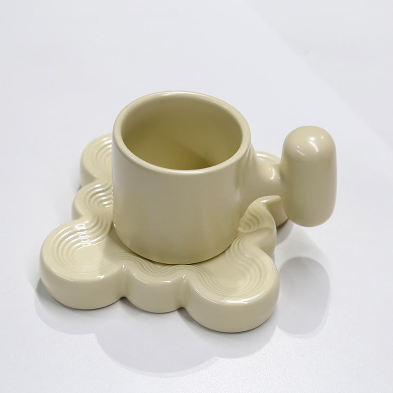 

Solid Color Ceramic Mug Coffee Cup Breakfast Cups Milk Mug Afternoon Tea Cup Milk Tea Cups Office Coffee Mugs Drinkware Gift бежевий