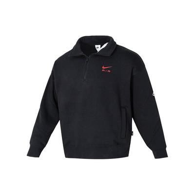 Nike Felpa da Allenamento Casual con Stampa Lettere Logo Retro Americano Uomo felpa Nero FN2156-010