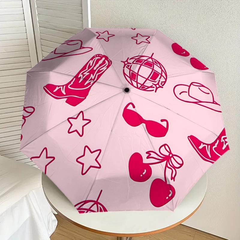 1pc Cowgirl Automatic Open/Close Umbrella, Formal Events - Ideal Gift for Family or Friends, Outdoor Accessory yy251211221