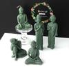 Buddha Statue Candle Resin Mold 3D Buddha Aromatherapy Candle Silicone Mould DIY Gypsum Crafts Making Decorations