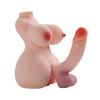 Realistic Breast+Penis+Vagina + Anus 4-in-1 Men Women Gay TPE Half Body Sex Doll Soft Lifelike Skin Adult Toy Masturbator Products