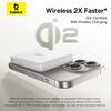 Baseus magnetic power bank 10000mAh 15W wireless fast charging qi2 certification can be used on airplanes PPWPQ10-20