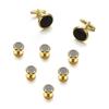 Hot-selling Gold Cuff Buttons In Europe and America, Boutique Cufflinks, Fashion Dress Sleeve Nails Cufflinks