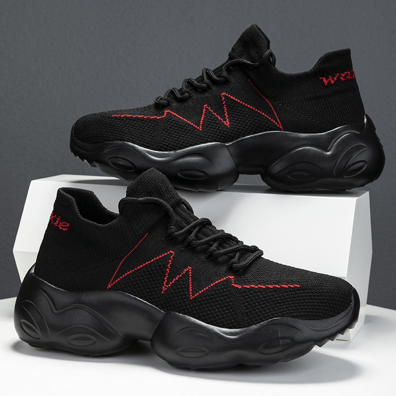 Summer new dad shoes socks shoes casual sports shoes breathable heightening socks shoes large size