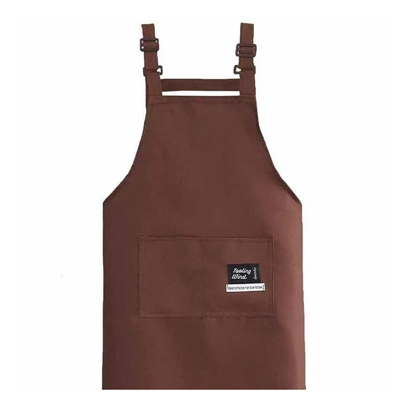 Household Canvas Apron Oil-Proof Can Wipe Hands Kitchen Cookingmen Women Adult With Tool Pockets Fashion Coffee Over Apron