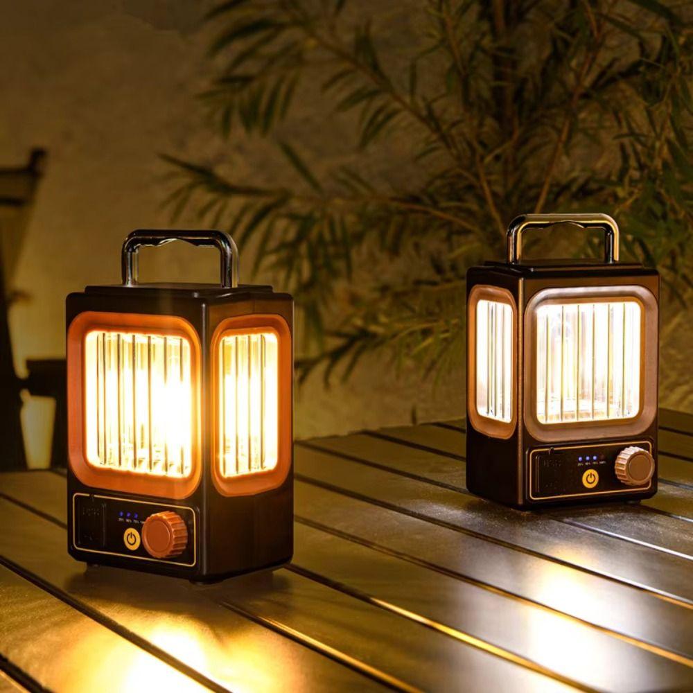 Rechargeable Battery Camping Lamp Waterproof Design Portable Hanging Light  Camping Activities