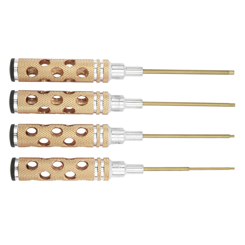 4Pcs Hex Driver Wrench Set 1.5mm 2.0mm 2.5mm 3.0mm RC Hex Socket Screwdriver for RC Model Vehicle Boat