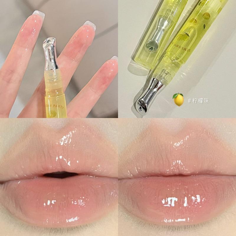 Rotary Small Iron Lip Gloss Moisturizing Hydrating Lip Oil High Gloss Lip Balm