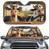 Universal Front Windshield Aluminum Foil Sunshade - Easy Installation & Storage