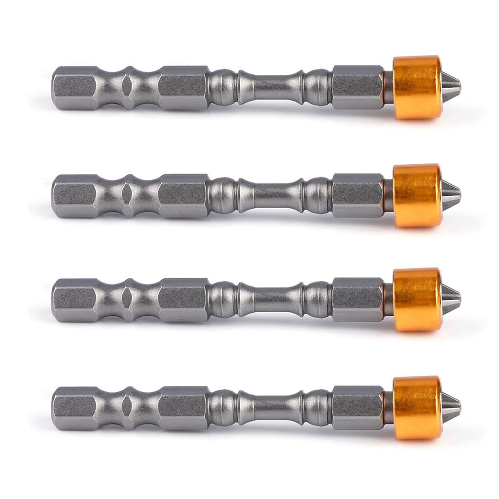 10Pcs 65mm PH2 Hex Shank Magnetic Anti Slip Screwdriver Bits Set for Plasterboard Drywall Screw
