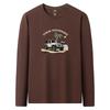 JEEP Men's Xinjiang Long-Staple Cotton Long-Sleeve T-Shirt