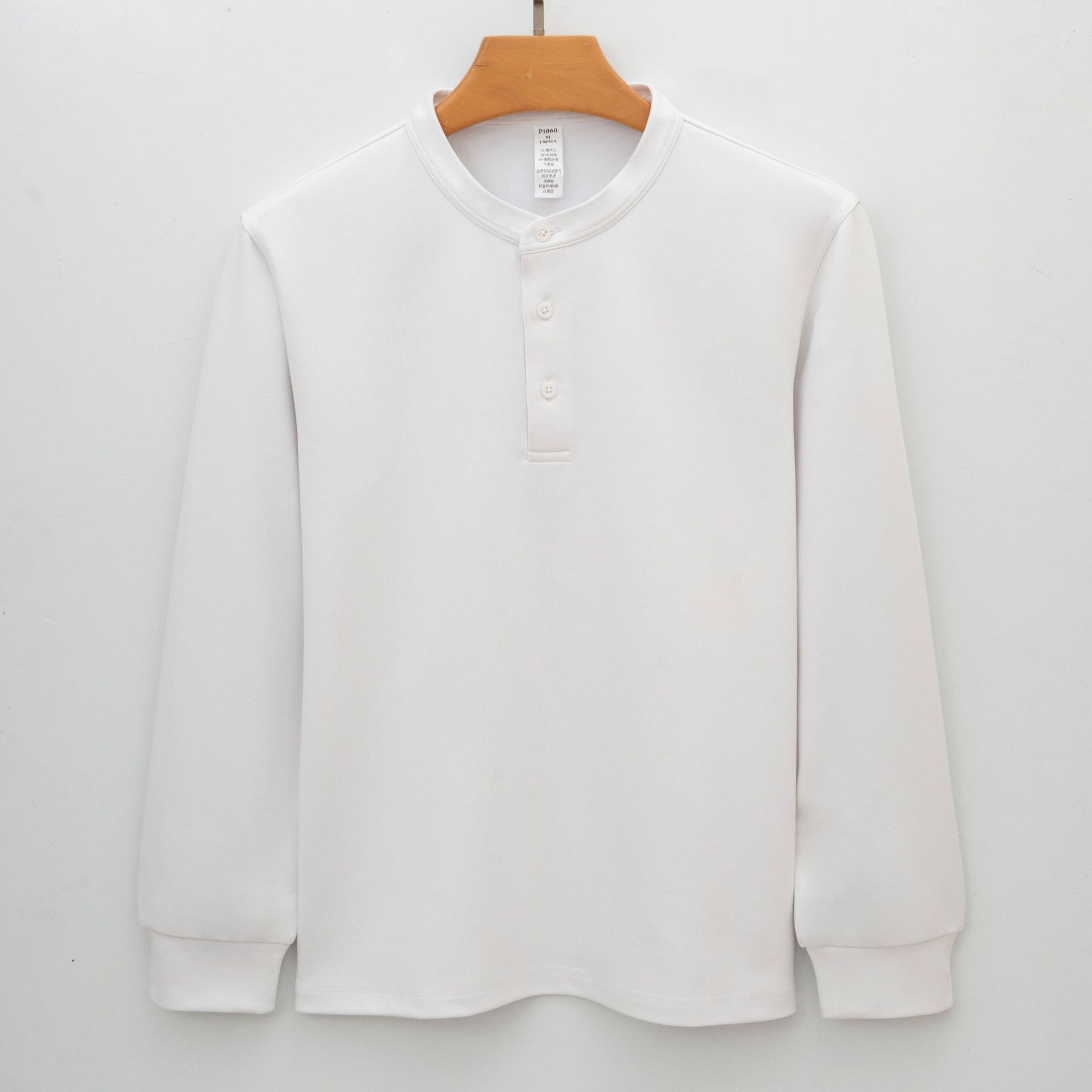 

Модальная футболка с воротником-стойкой, длинным рукавом, хлопковая, бесшовная, с проклеенными швами, не мнущаяся, молодежная, премиальная, минималистичная, легкая, дышащая S