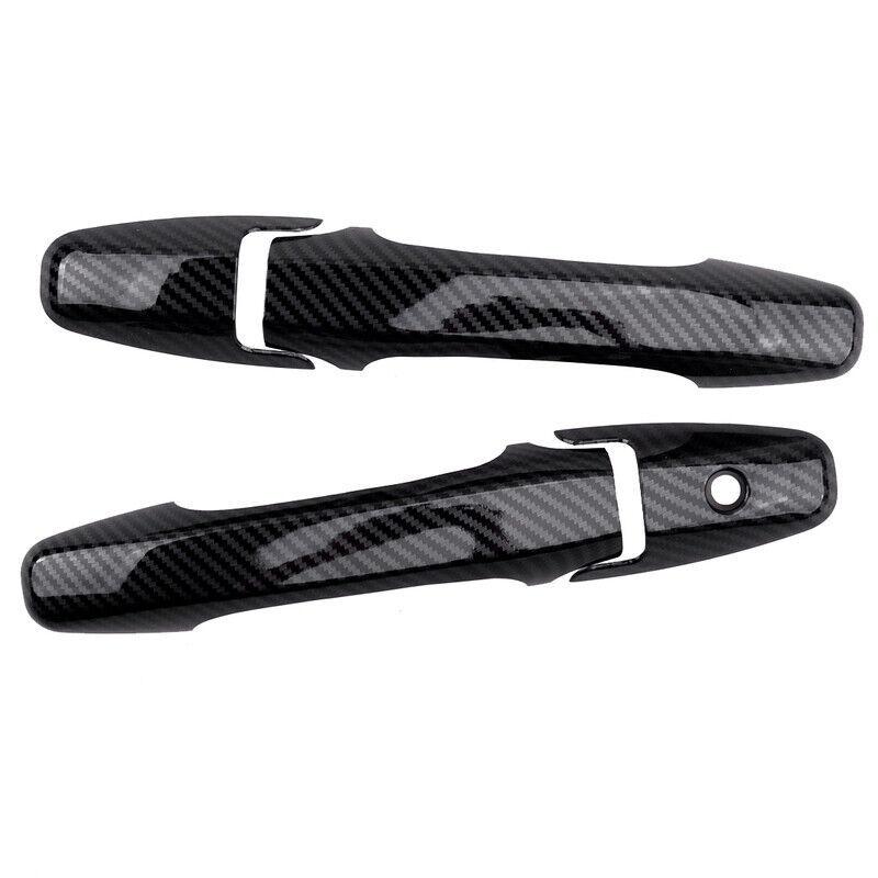 For Honda Civic Coupe 2 Door 2006 2007 2008 2009 2010 2011 Car Carbon Fiber Style Exterior Door Handle Moulding Cover Trim Decor