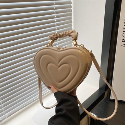 Fashion Trend Casual Shoulder Bag Retro Winter Small Bag Women's New Texture Oblique Span Love Bag