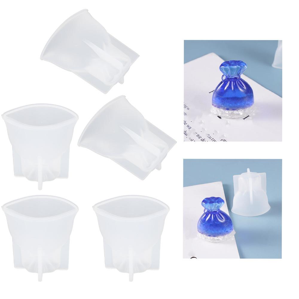 5pcs 3D Mini Bag Mould Silicone DIY Craft Mould Resin Jewelry DIY Drop Mould  Jewelry Making