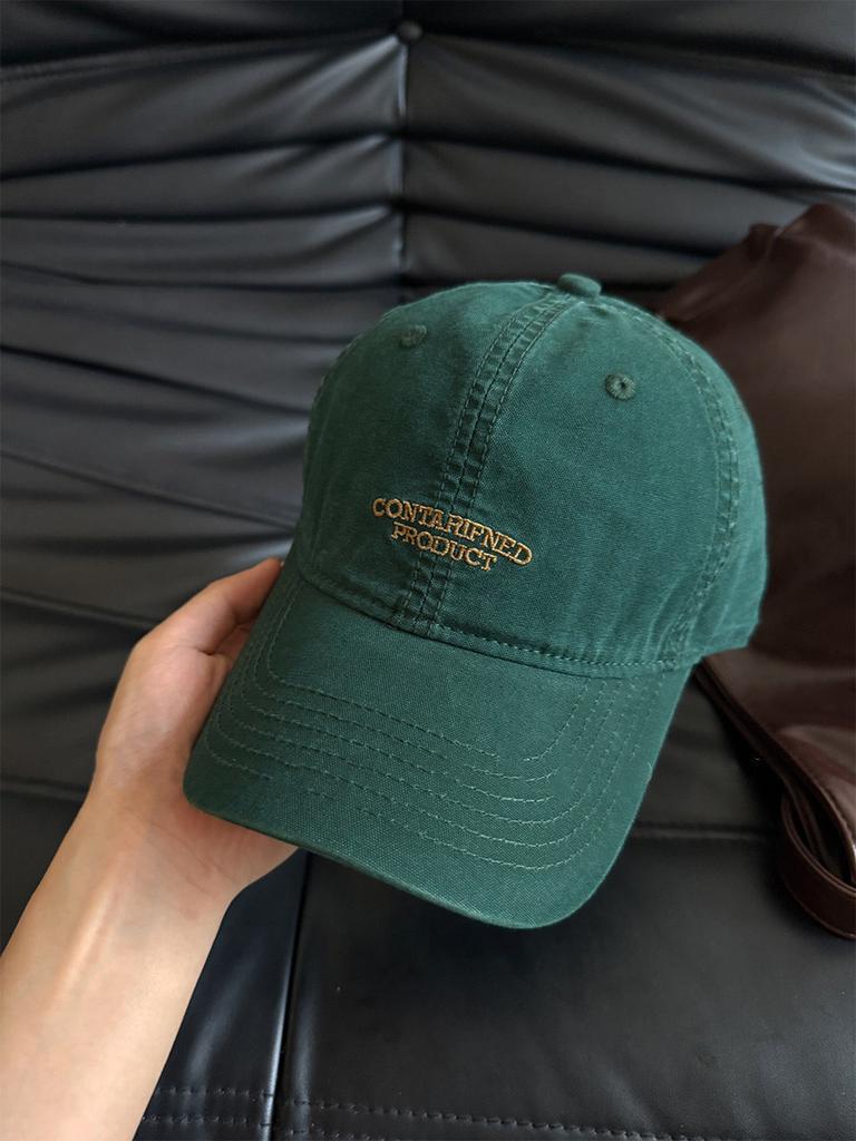 Vintage American Style Embroidered Baseball Cap With Sun Protection For Men And Women
